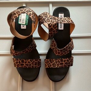 Steve Madden Animal Print Strappy Sandals